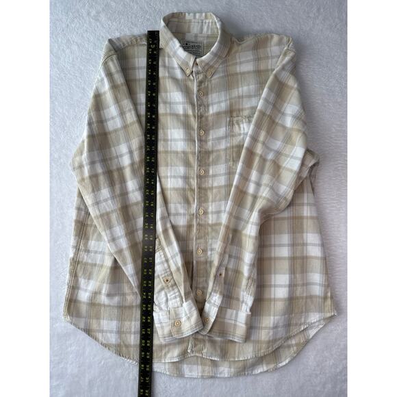Lucky Brand Saturday Stretch Flannel Shirt Size XL Plaid Long Sleeve Button UP - Picture 3 of 6